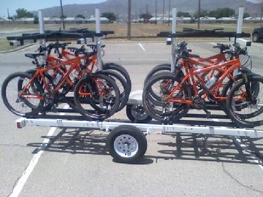 8 place bicycle bike trailer